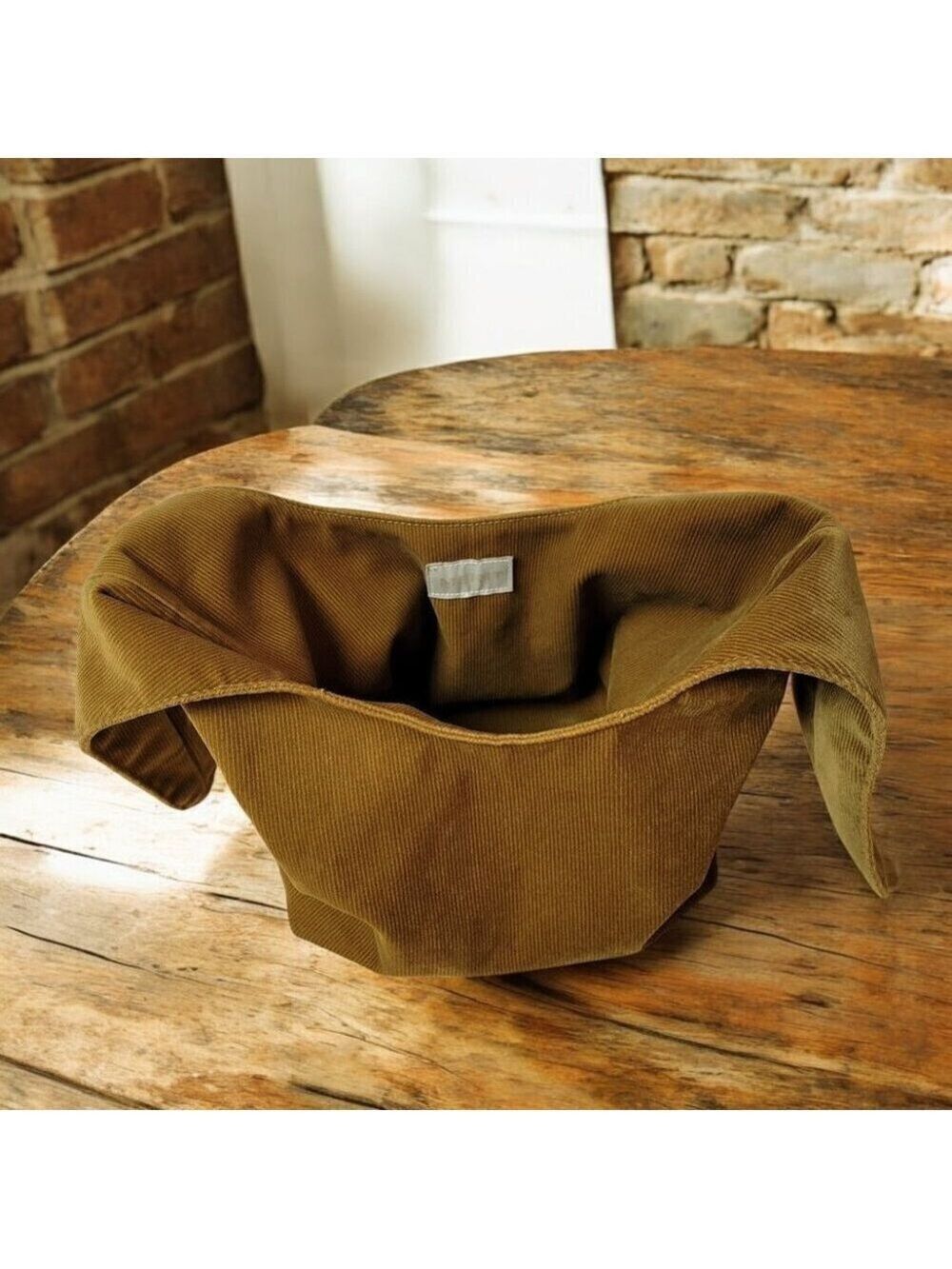 MERIT Signature Bag Makeup Travel Toiletry Corduroy Brown - NWOT